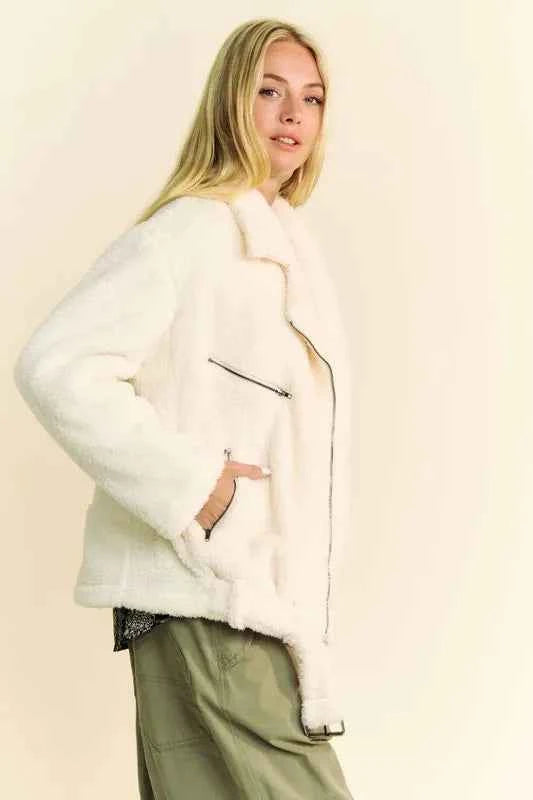 Davi & Dani Faux Fur Zip Up Jacket dd0c9afc-9634-4e8e-95b9-6b0ab7aef8ad-Max