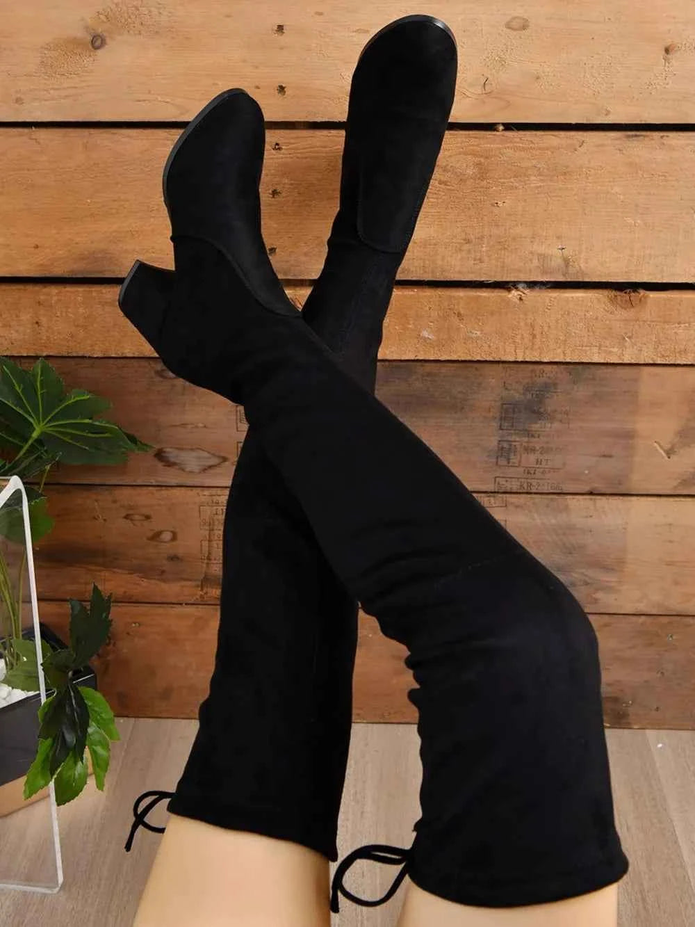 Round Toe Block Heel Boots dd0fb68c-8ae7-4bc8-b40b-f8ecd0ebdf70-Max