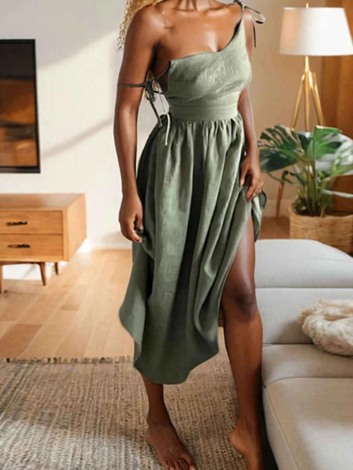 V-Neck Tie Shoulder Maxi Dress dd35338b-ab4f-4ceb-99df-969a499dbdd9-Max-Origin