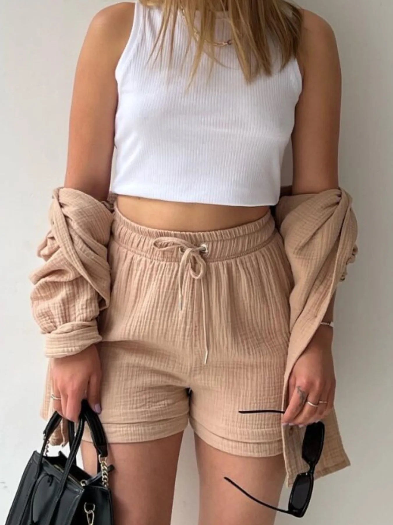 Textured Button Up Shirt and Shorts Set dd575176-f238-4bc9-8e4e-013cca5971d8-Max-Origin