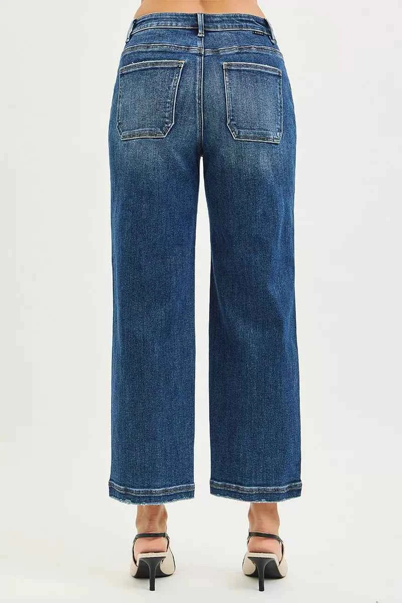 RISEN Slouchy Cropped Baggy Jeans with Front Patch Pocket dd6e504c39da4663a1c6566e050f15a7-Max-Origin