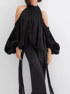 Cold Shoulder Long Sleeve Blouse dd7c3d26-0383-4bbc-9bfe-4a53af734db4-Max-Origin