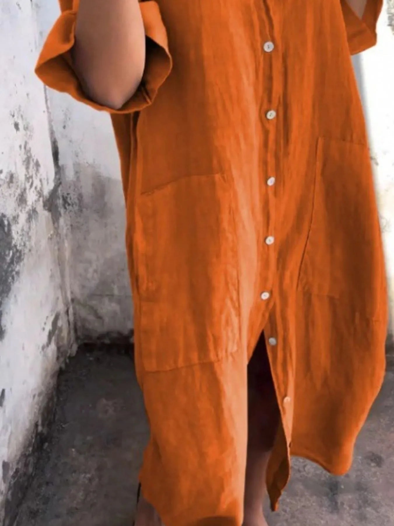 Full Size Casual Linen Button-Down Shirt Dress Plus Size dd896359-1b4f-4cbb-ab1b-b0da7f16fe1d-Max-Origin