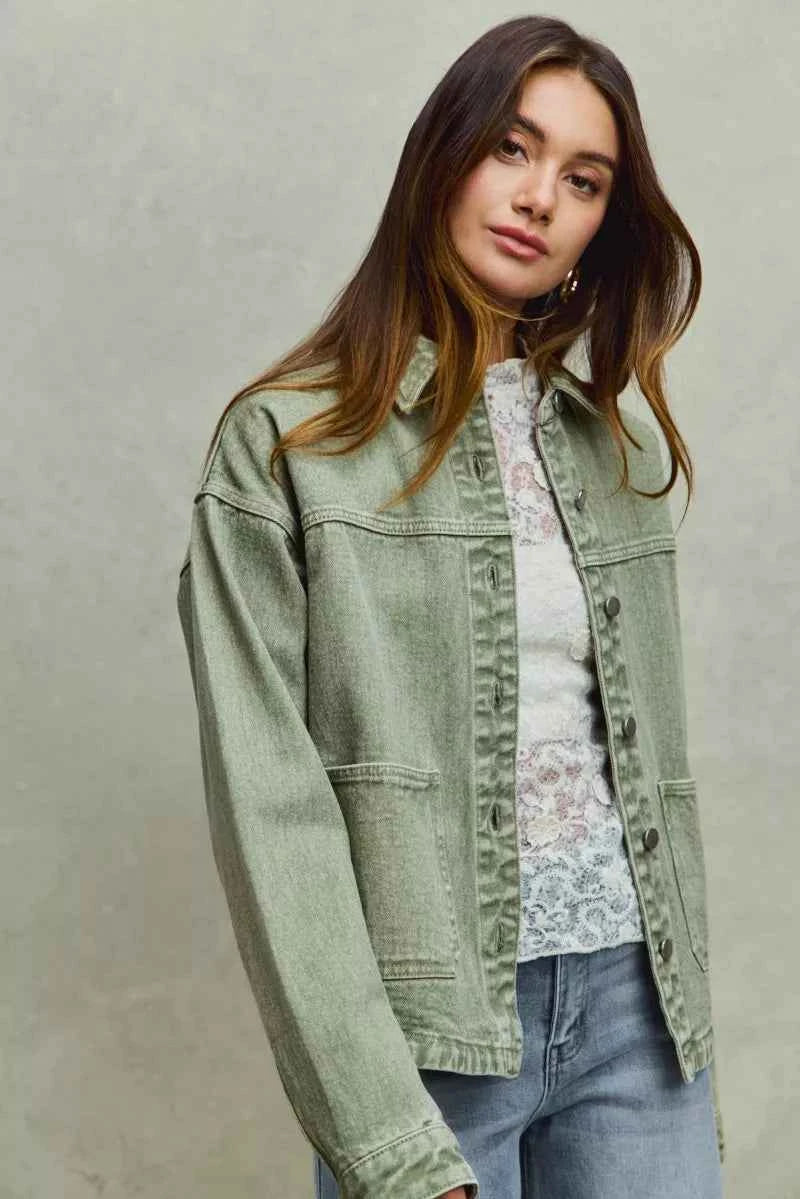 SO ME Vintage Washed Button Twill Shacket ddb7e01e163641b2ac0343bab9af519e-Max-Origin