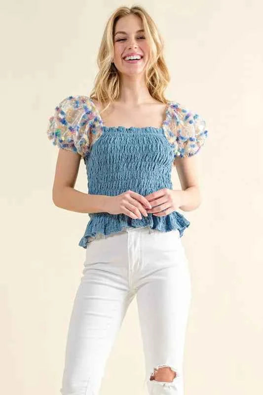 And The Why Embellishment Sleeve Smocked Top ddc278049c364394b69e5f0e70a2a617-Max-Origin