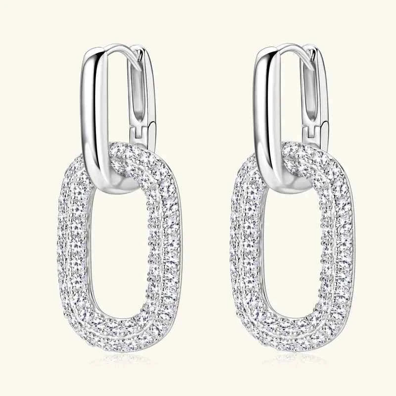 2.16 Carat Moissanite 925 Sterling Silver Earrings Silver One Size ddc9b44b-c459-4aaf-8ee3-35734c974170-Max