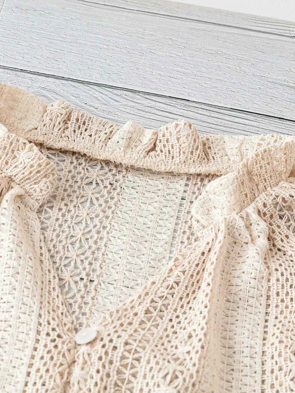 Crochet Notched Button-Front Shirt dddcac41-7ec6-41c8-9096-671d75fc5f13-Max-Origin