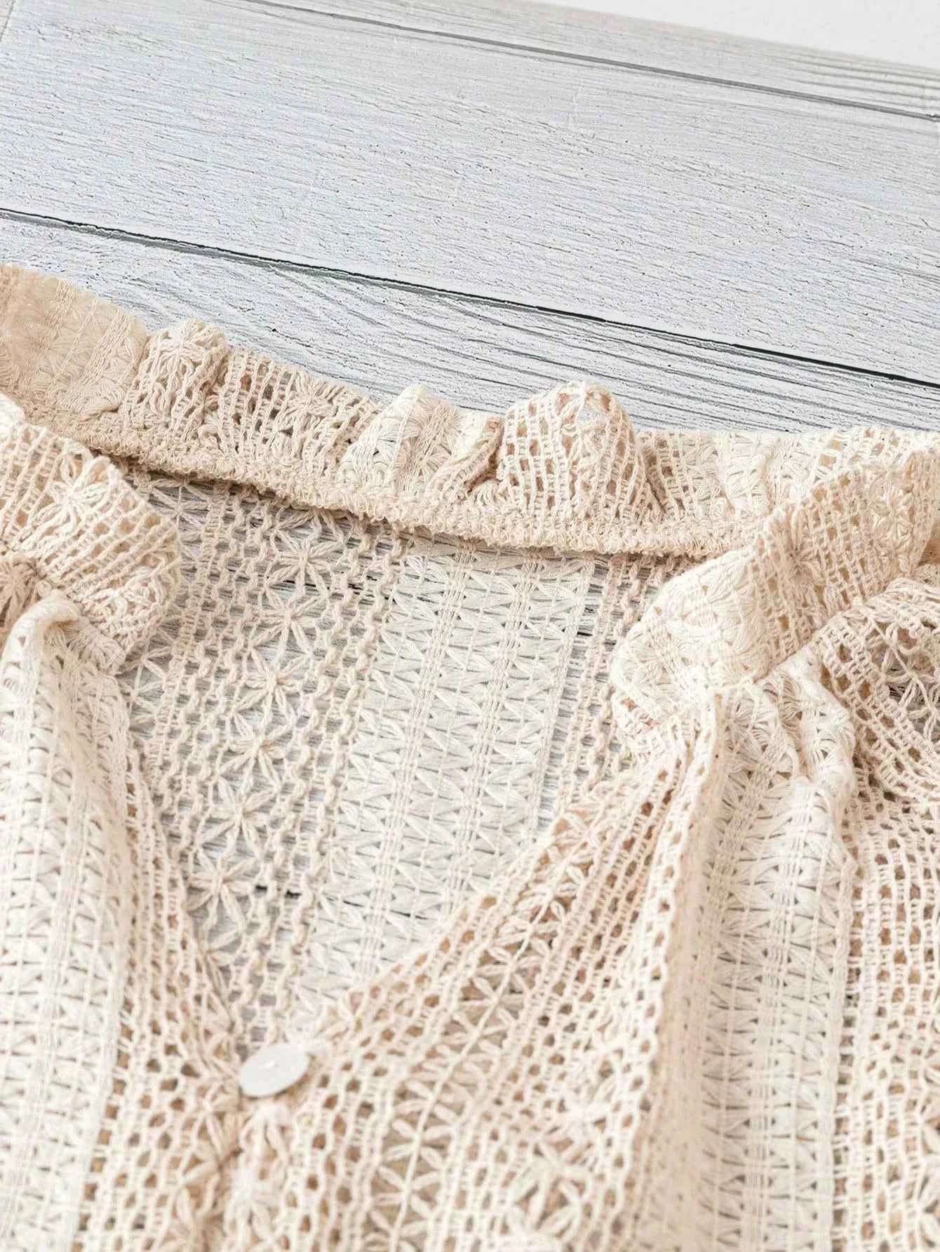 Crochet Notched Button-Front Shirt dddcac41-7ec6-41c8-9096-671d75fc5f13-Max-Origin