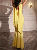 Tube Mermaid Maxi Dress with Scarf Detail ddf795934a2c43e4b253f13e213f4616-Max-Origin