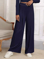 Casual Long Sleeve Crop Top and Wide Leg Pants Set ddfbe422b2a64bb08c1766fd71f6e5f7-Max-Origin