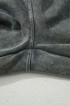 Medium Grey Mineral Wash Jogger Style High Waist Pants de035aba54793b7f