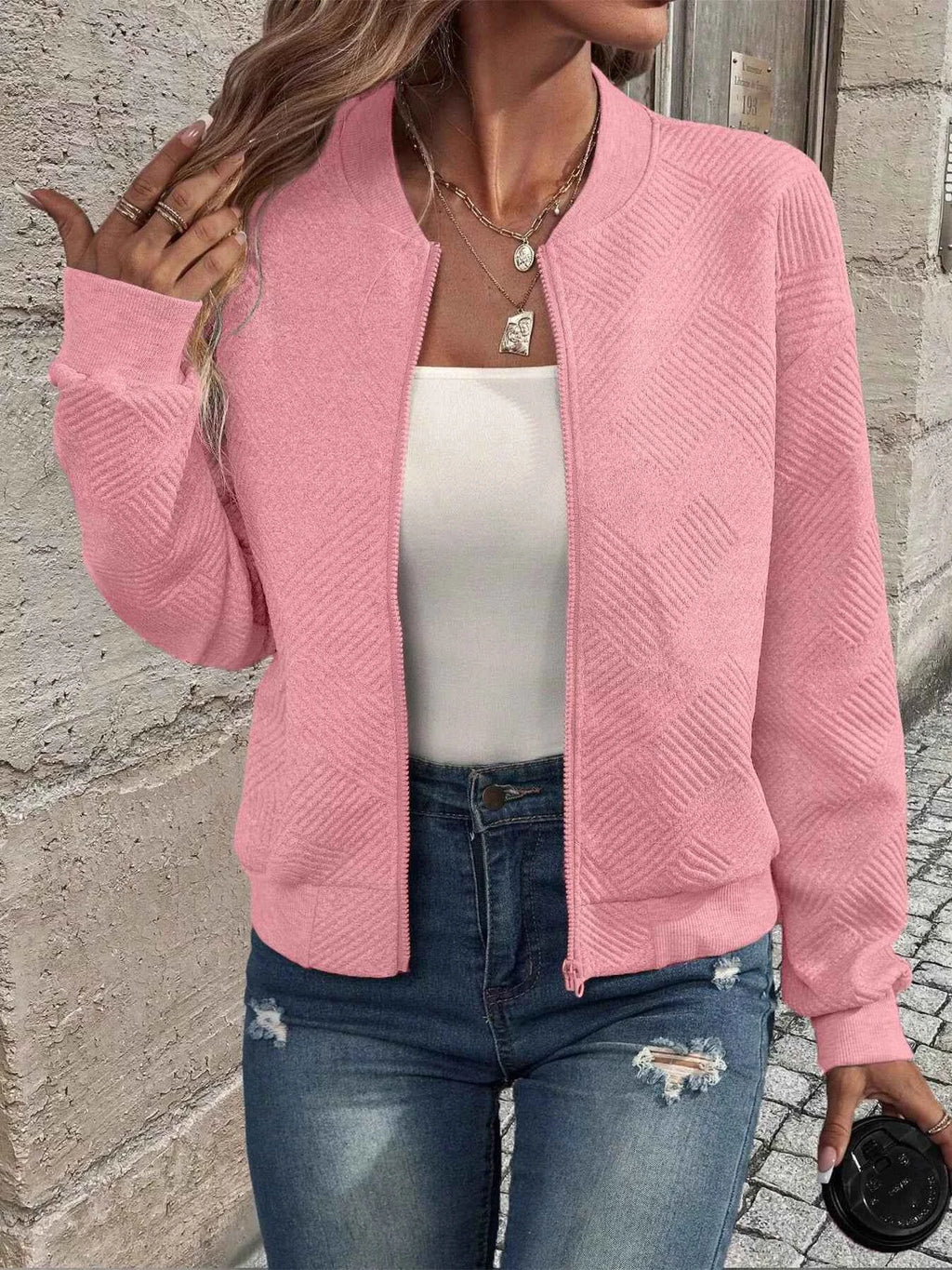 Full Size Textured Knit Zip-Up Jacket Plus Size de0b7e07-c87b-45bc-a507-3eb7b299d345-Max-Origin