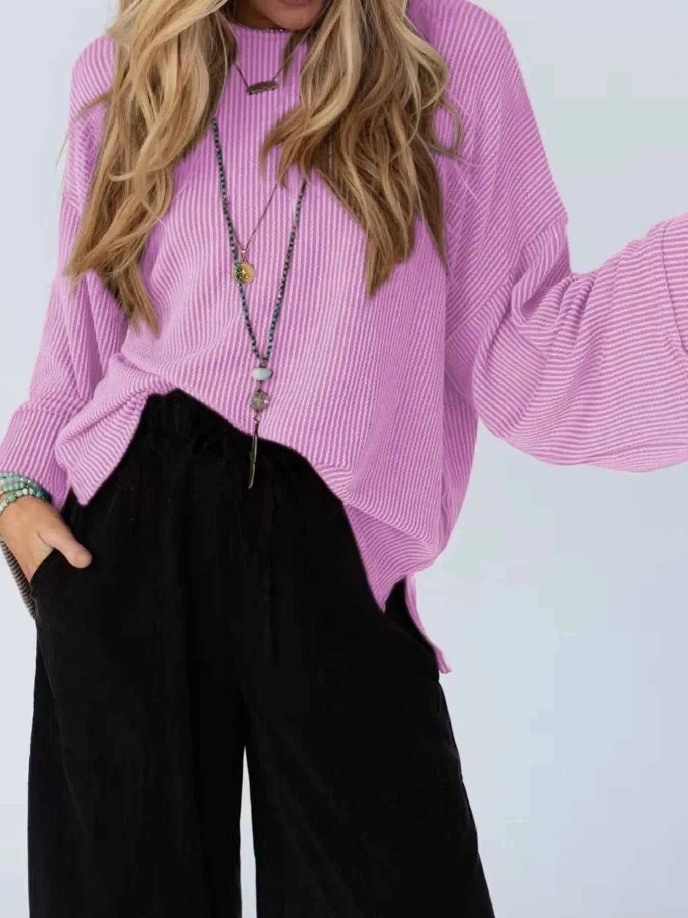 Cutout Back Long Sleeve T-Shirt