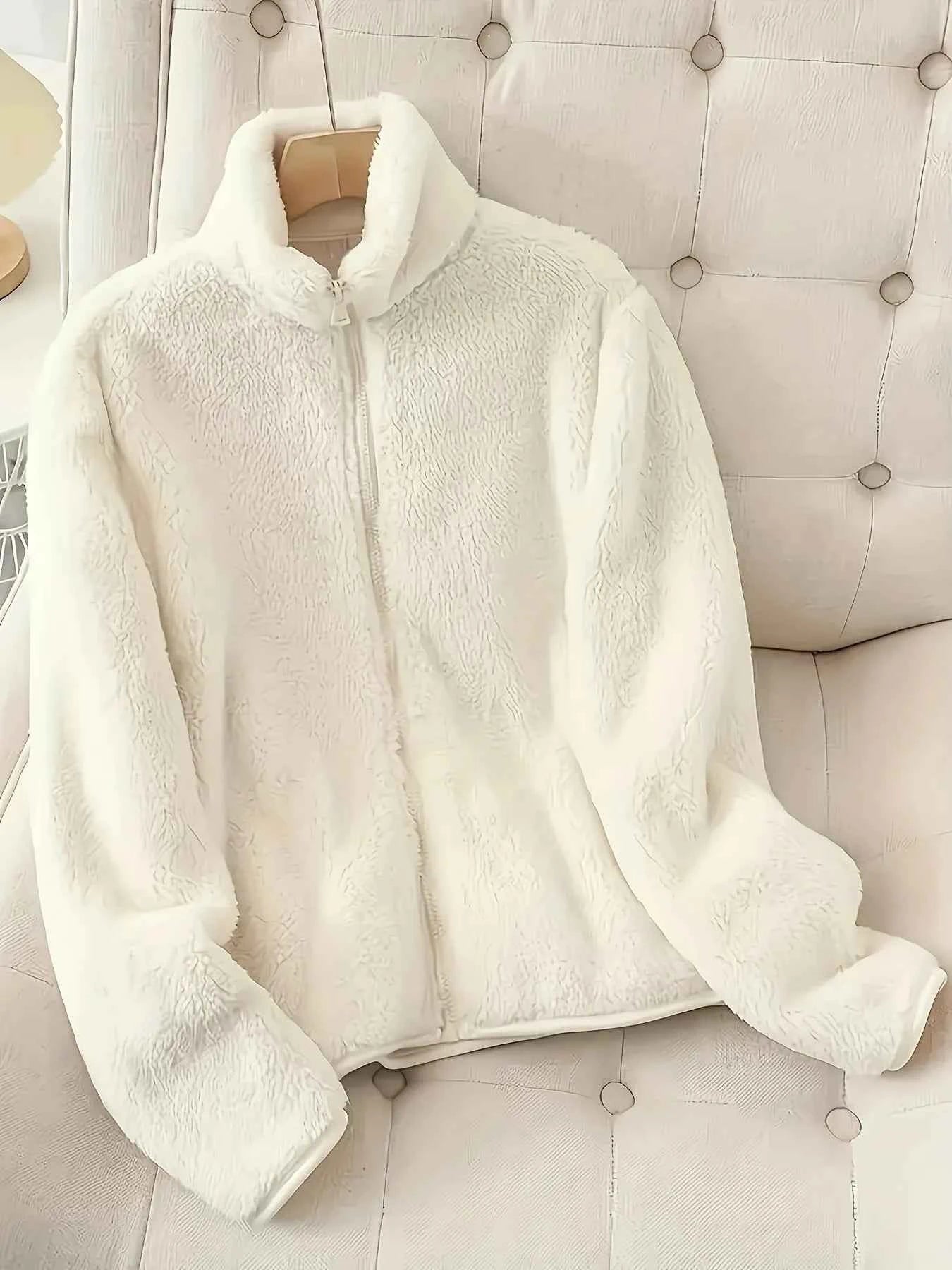 Fleece Long Sleeve Zip-Up Jacket