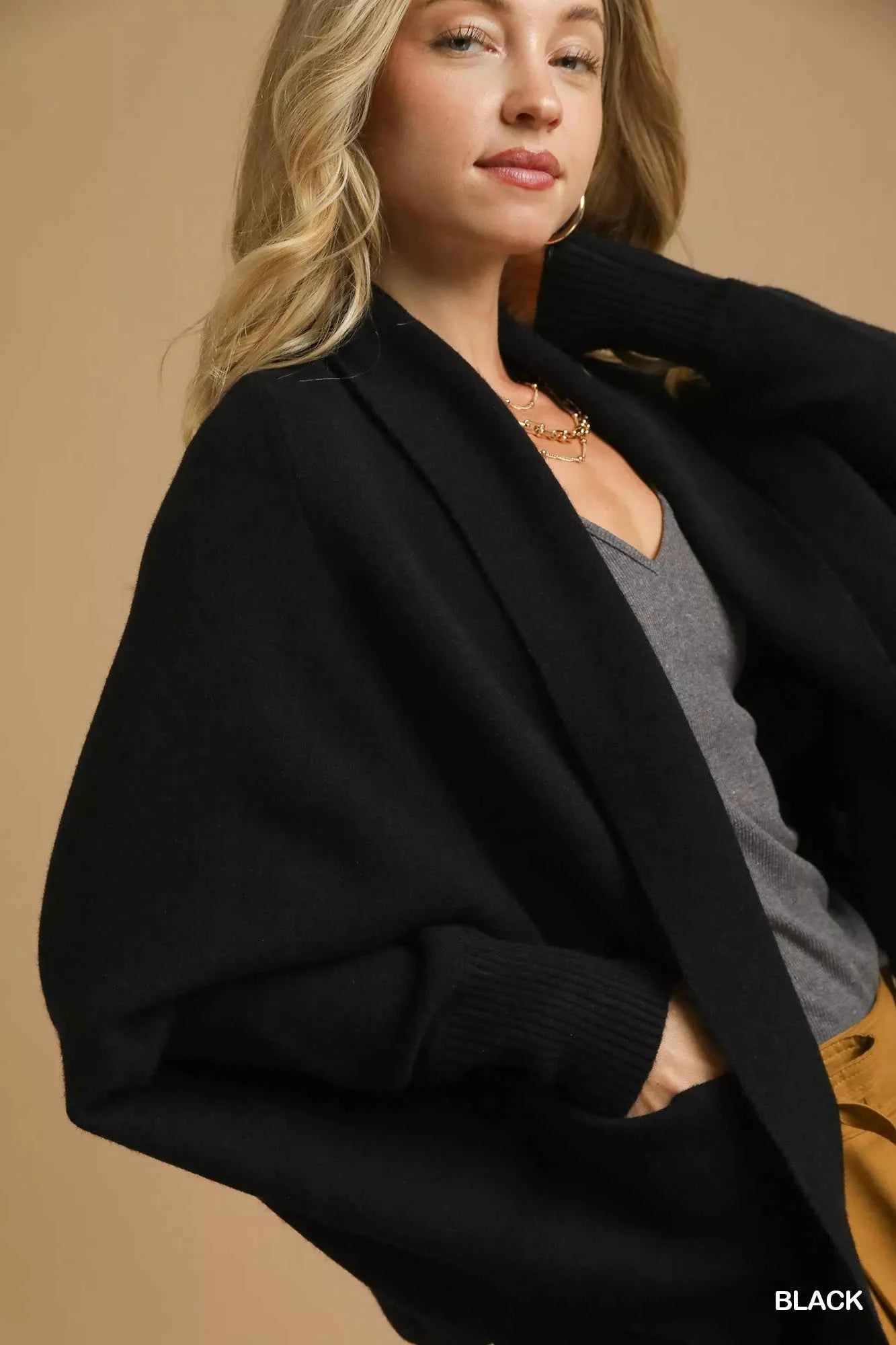 Umgee Open Front Cardigan with Front Pockets de41f8c6-251b-464b-98dc-b8fe9377320a-Max-Origin