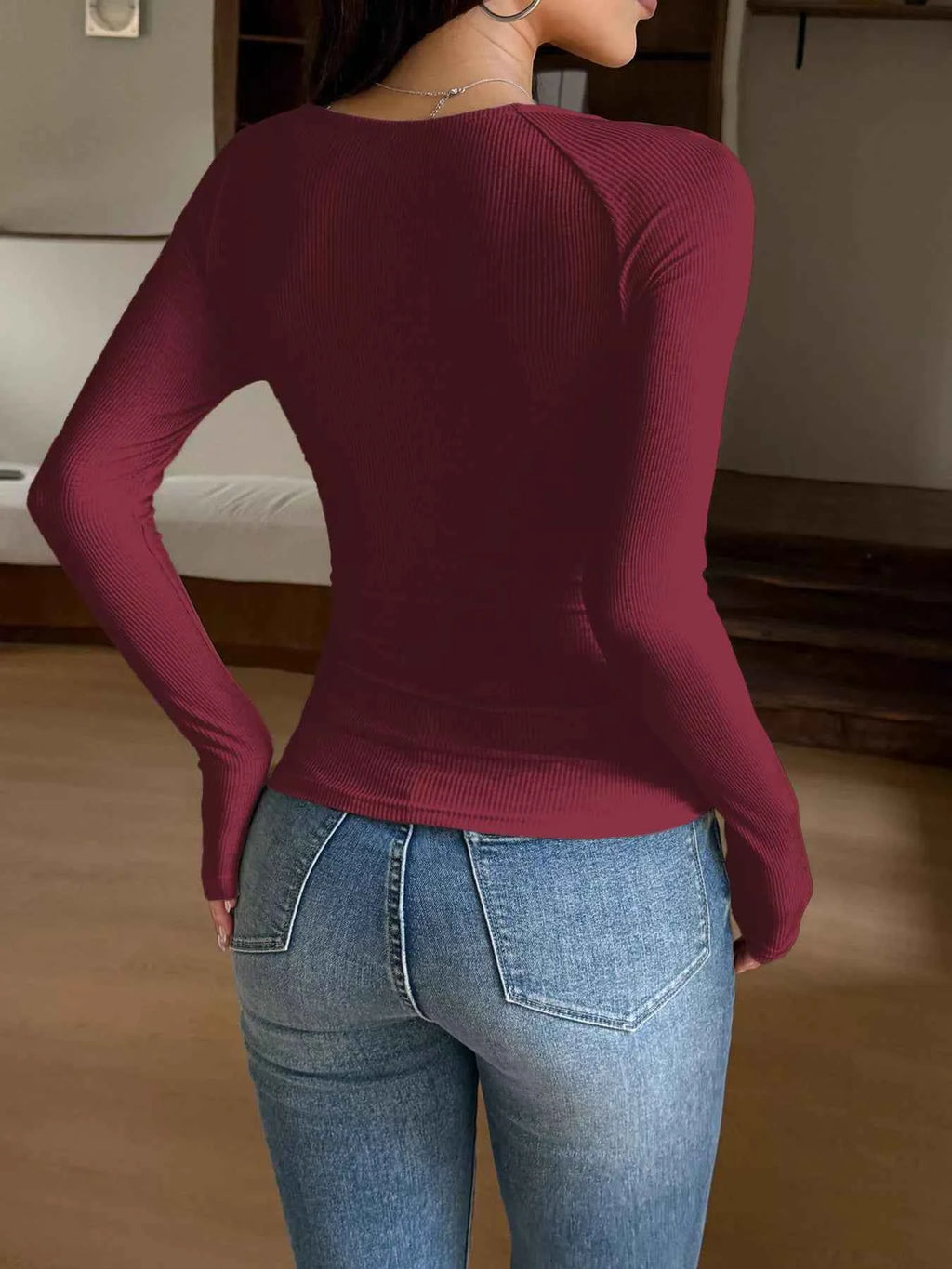 Lace Trim Long Sleeve T-Shirt de55f23931e54a3ea70a862b99aa5656-Max-Origin