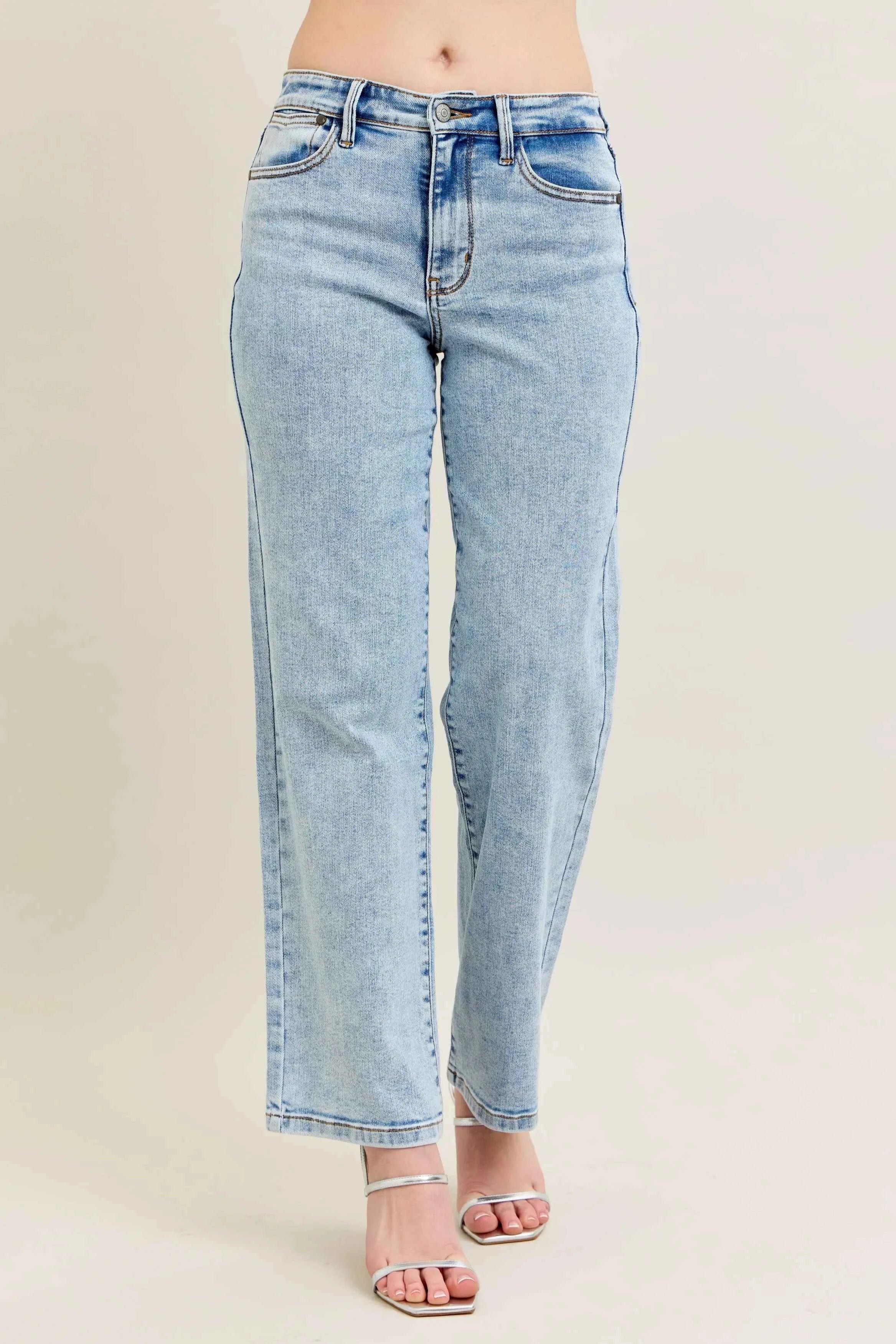 Judy Blue Full Size High Waist Stone Wash Straight Jeans Plus Size Light de6777f87d2c47b1aef0da91eca34ef5-Max-Origin