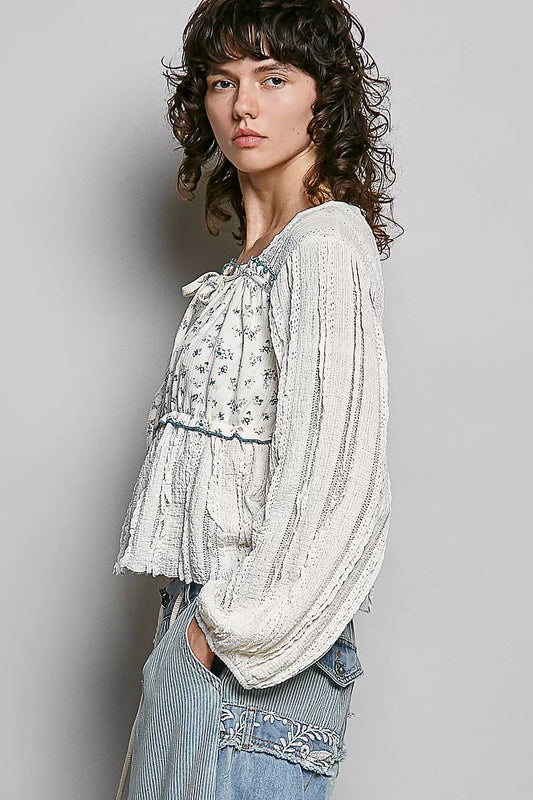 Square Neck Lace Long Balloon Sleeve Top de789ec9-d80d-4749-bb15-04ec5df4ca85-Max-Origin