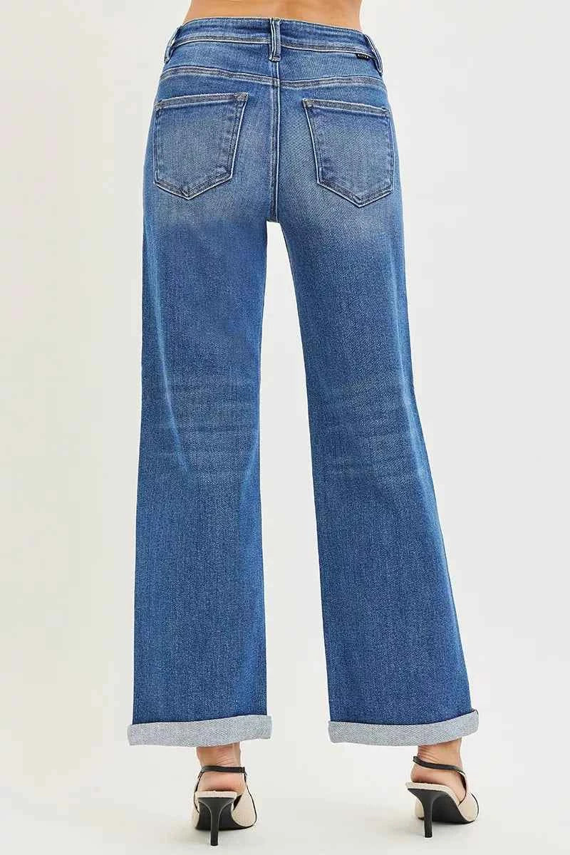 RISEN Full Size High Rise Relaxed Fit Ankle Straight Cuff Jeans Plus Size de83af5b90504f8aa843d58f98acd57e-Max-Origin