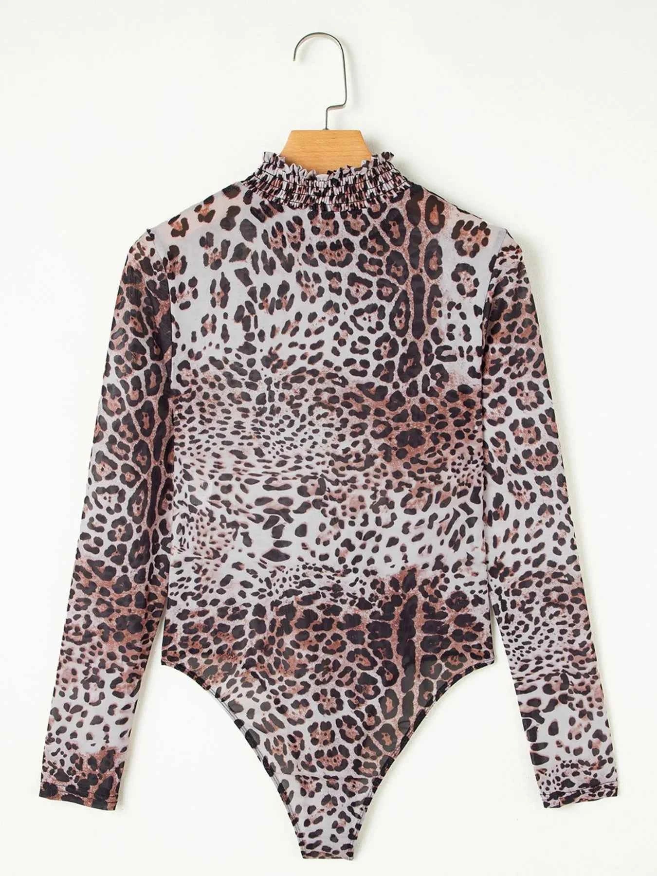 Leopard Print Long Sleeve Mock Neck Bodysuit dea383dd-ad55-404c-ab09-2441fab56be2-Max-Origin