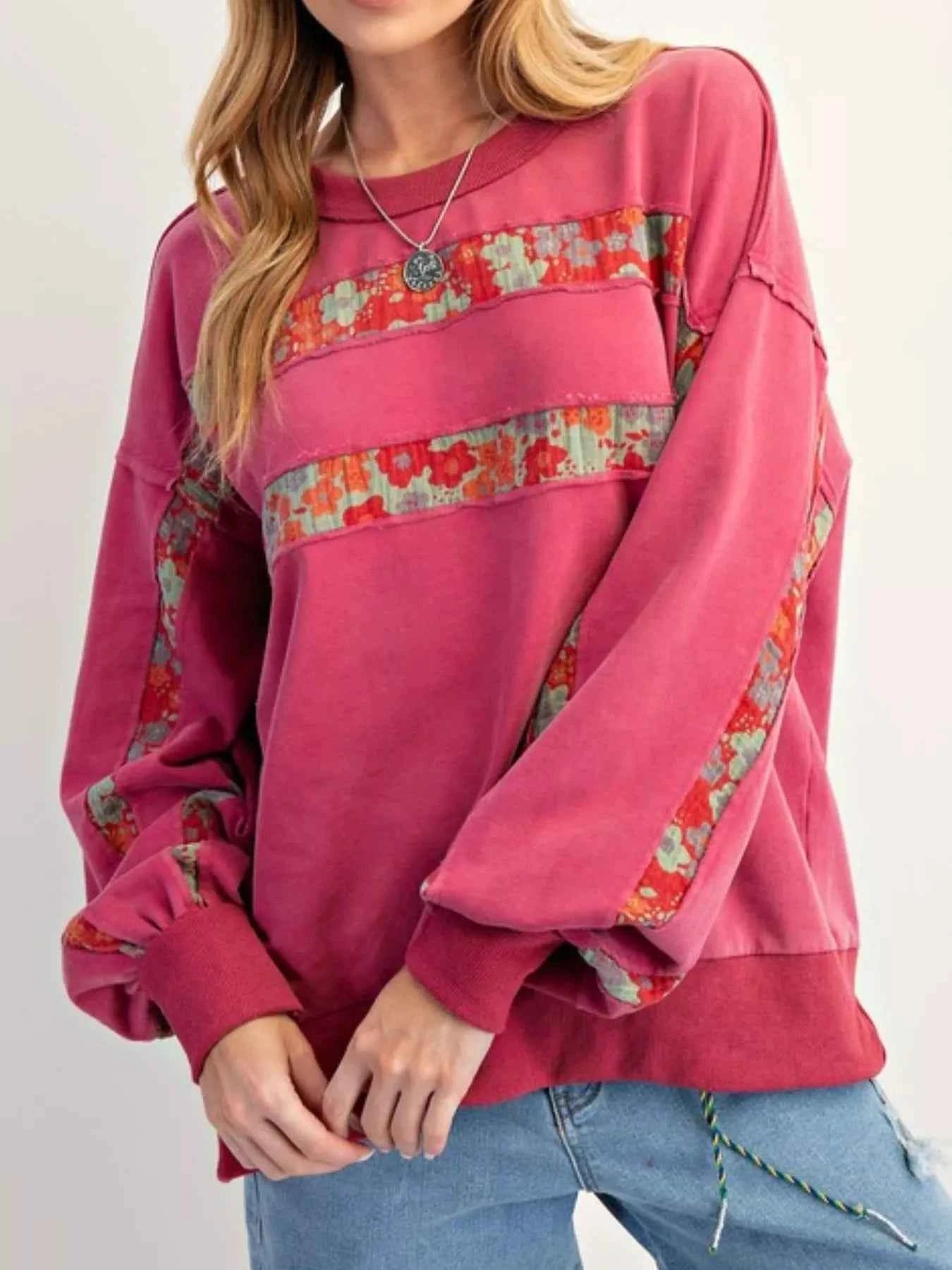 Bohemian Striped Oversized Sweatshirt deab632a-4acf-4fb9-a09c-f0b0b122499d-Max-Origin