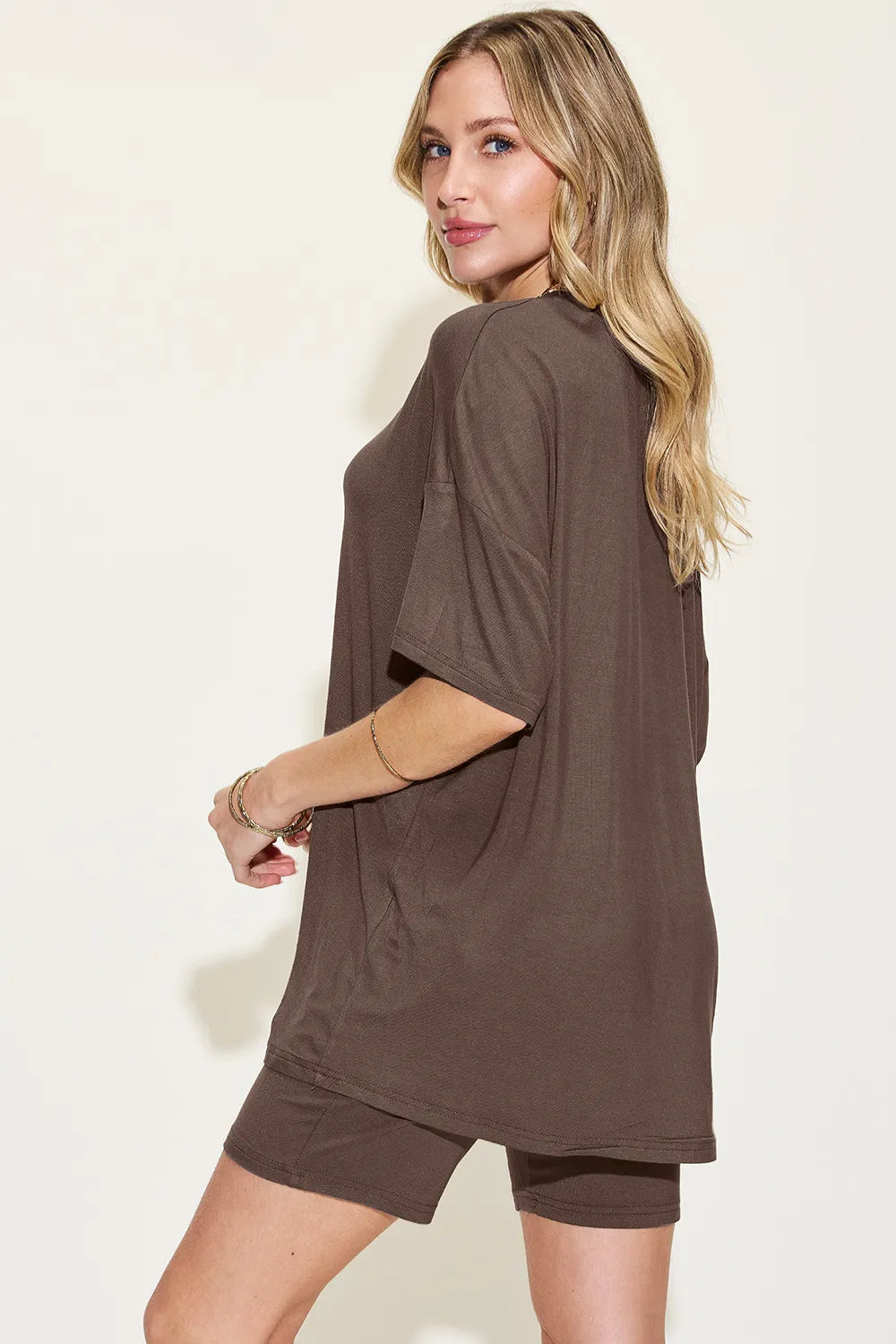 Basic Bae Full Size V-Neck Drop Shoulder T-Shirt and Shorts Set deaca316-ef79-418b-ad11-d09286ab0d6c-Max