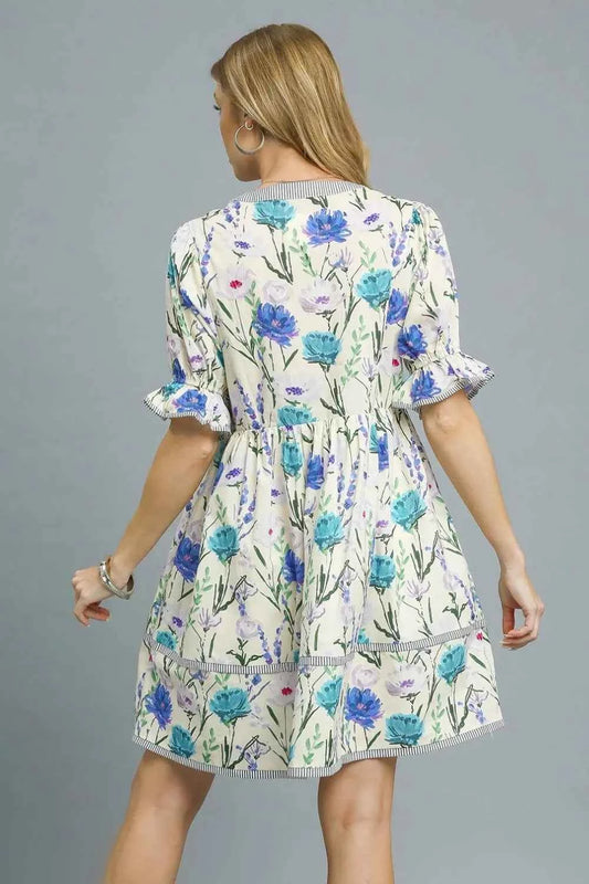 BabyDoll Floral Striped Hem Mini Dress dedc055a-1ff5-4036-ac68-69b72c4cd72c-Max-Origin
