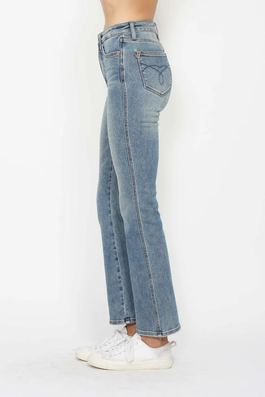 Judy Blue Full Size Tummy Control Back Embroidered Pocketed Bootcut Jeans Plus Size dee778d8-4cc7-4a84-be2b-ef6652be5fa0-Max