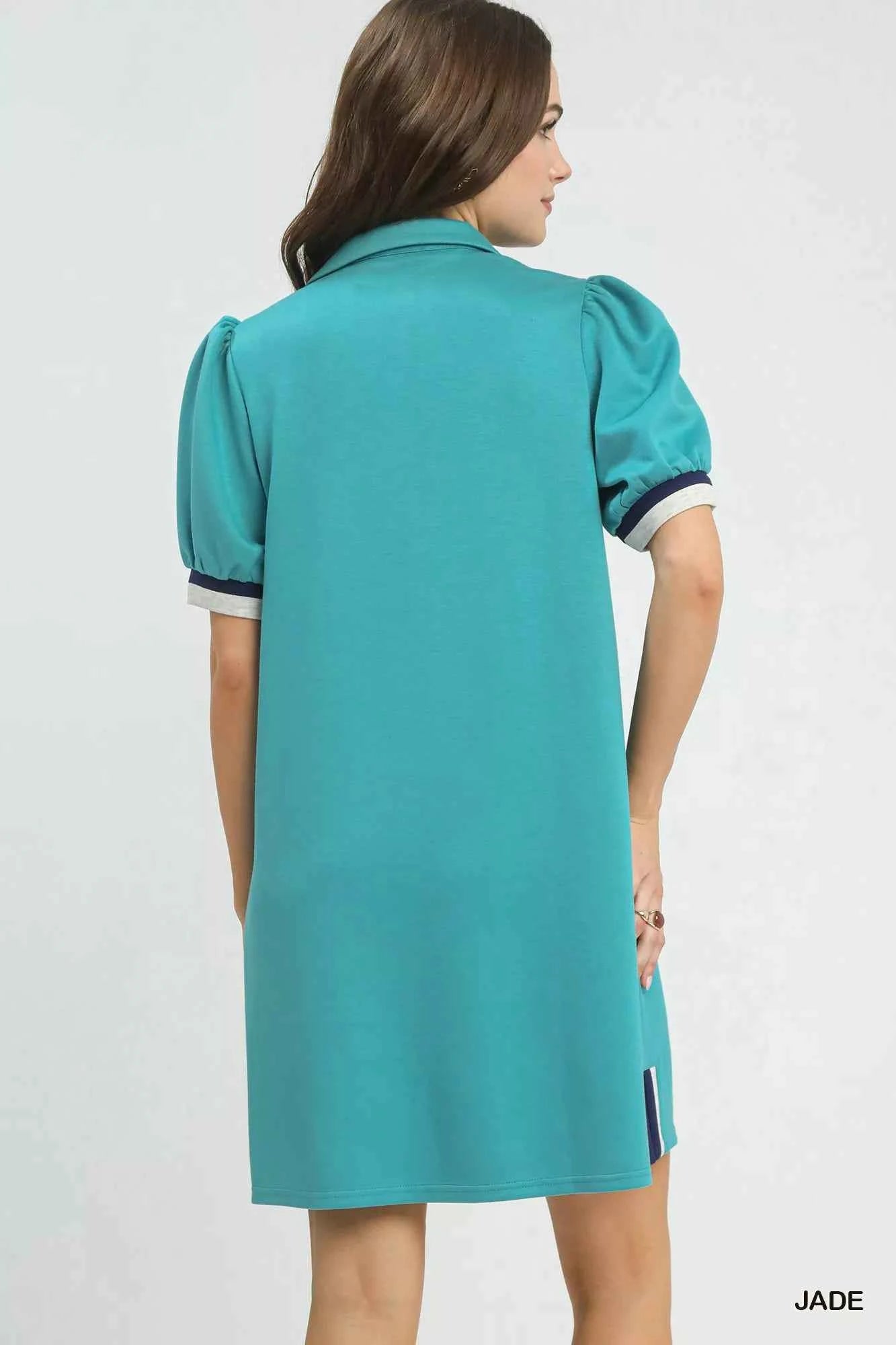 Umgee Color Block Zip Front Shift Dress df16d9fa-42a2-43a9-9f9b-5e32ab806940-Max-Origin