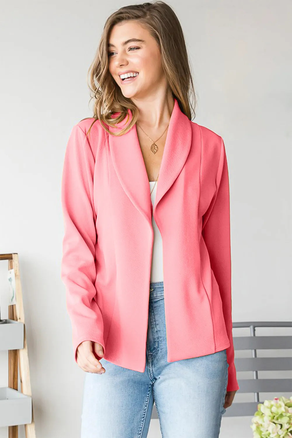 Heimish Open Front Long Sleeve Blazer df1c01e6-1f6f-4d30-a2c9-2b29113061d3-Max