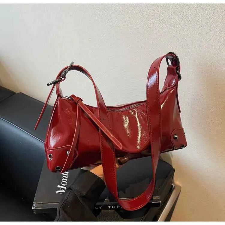 Adjustable Strap Shoulder Bag Burgundy onesize df3b96a6ab6641eaa211c4fb6a76ae02-Max-Origin