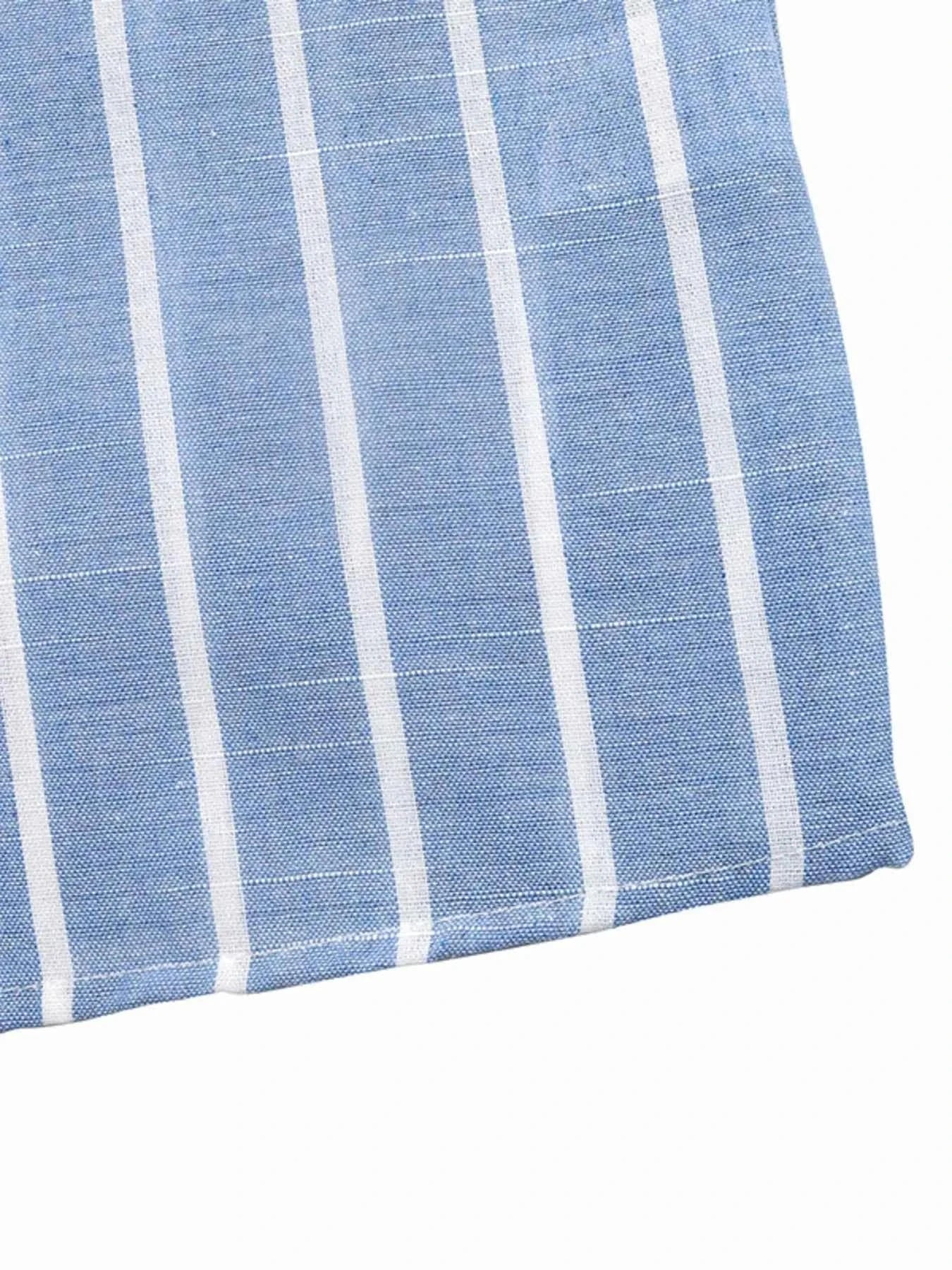 Striped Oversized Button-Down Shirt df565875b5f741e4ac049b3a09e63e48-Max-Origin