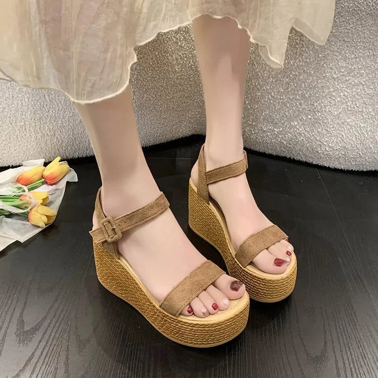 Open Toe Wedge Sandals Khaki df6d1764-d6de-4436-903d-63ec41809157-Max-Origin