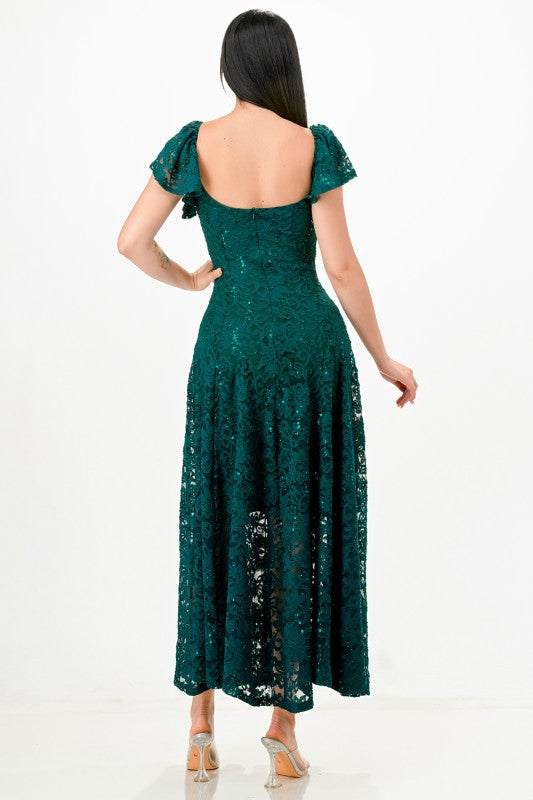 Butterfly Sleeve Lace Midi Dress – Elegant Fit & Flare Party Dress df9f9a93-ae0e-40f6-afd8-f3b50d55bb61
