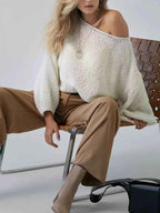 Chunky Knit Boat Neck Sweater dfaae5c365fe46198edfbc0298406756-Max-Origin