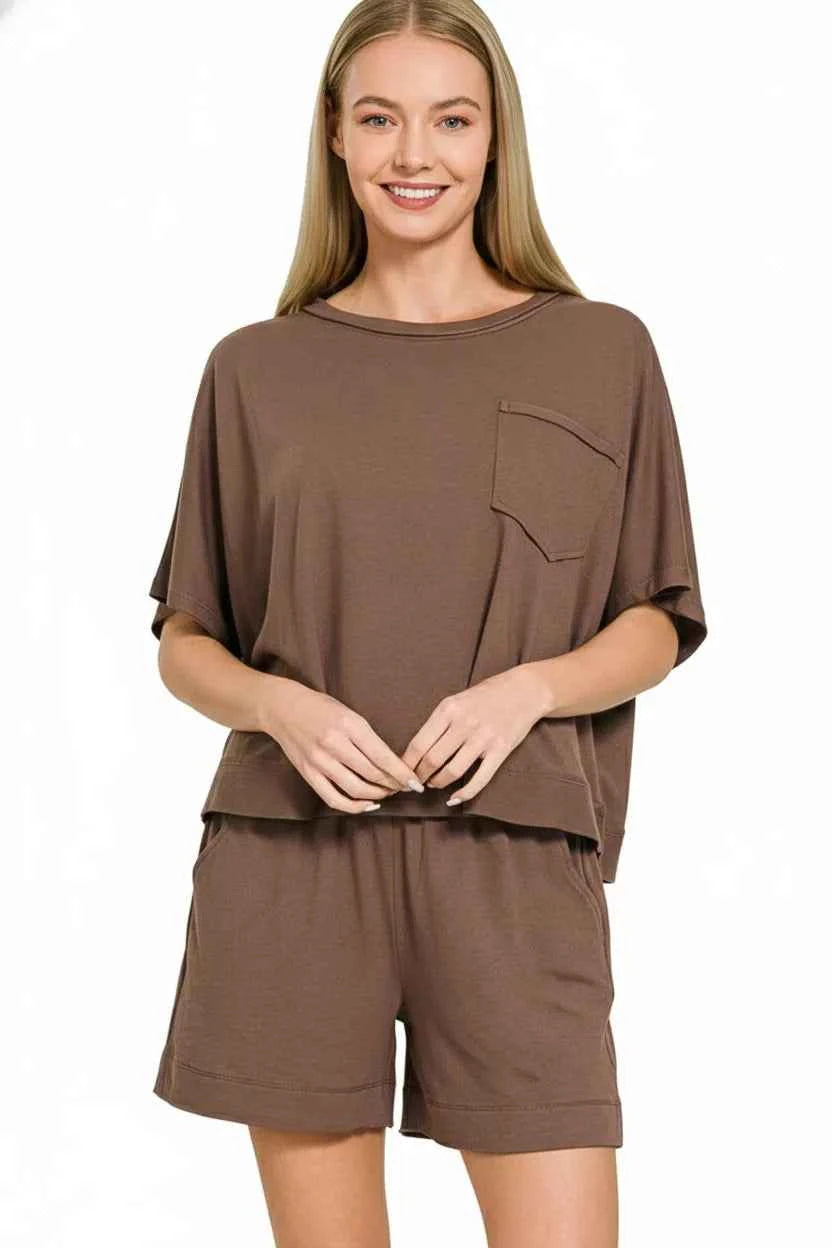 Zenana Exposed Seam Boxy Top & Shorts Set dfbe160f-5c25-4b67-b5a8-5ed2a926619b-Max-Origin