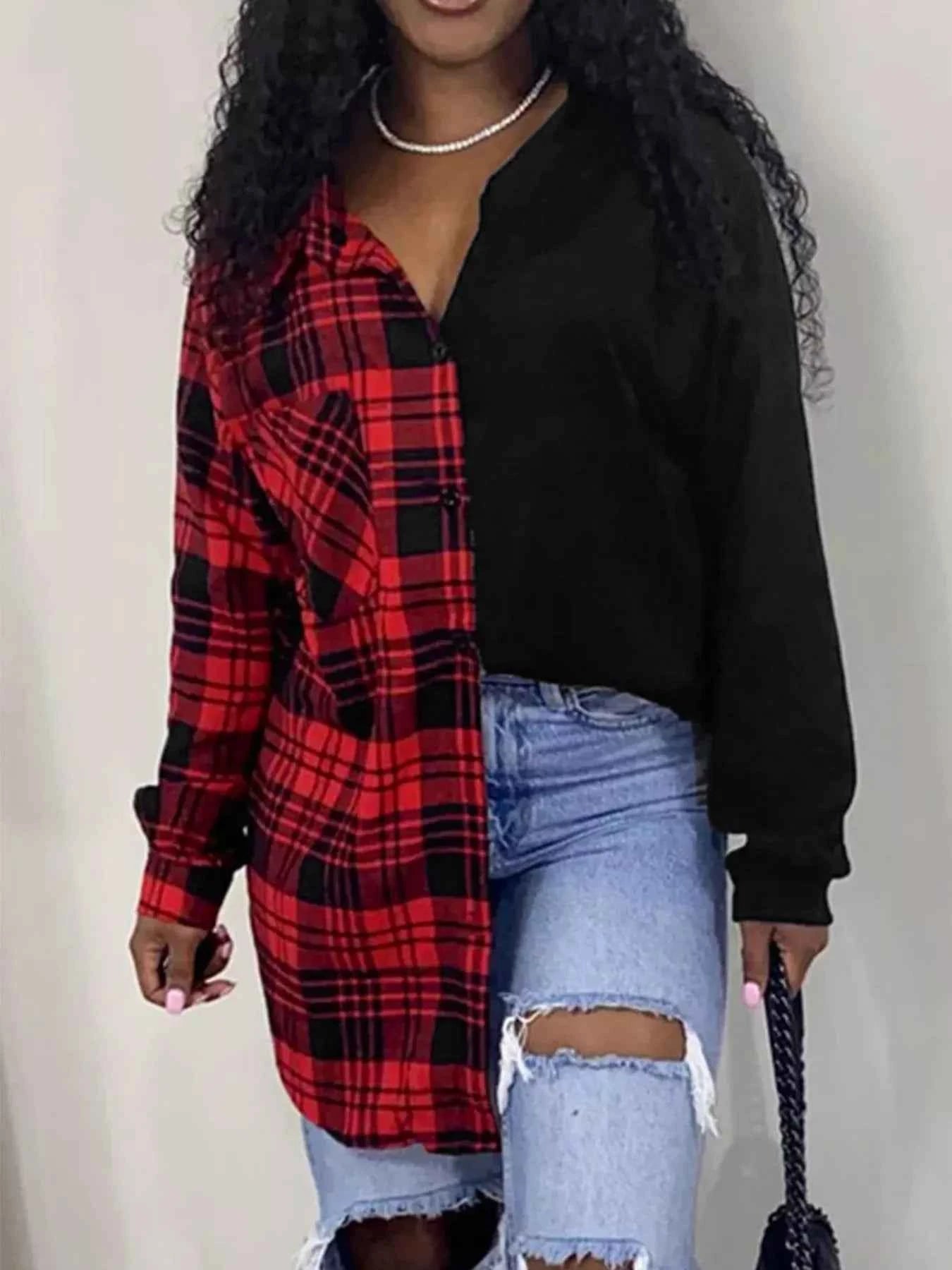 Plaid Button Up Long Sleeve Shirt dfc8ed14-4467-4bd6-afbf-2eda6d841436-Max-Origin
