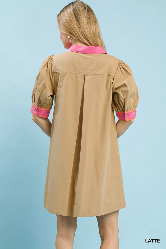 Embroidered Contrast Trim Tunic Dress dfd7afd0-e7df-4f6f-9504-cc892d12989d-Max-Origin