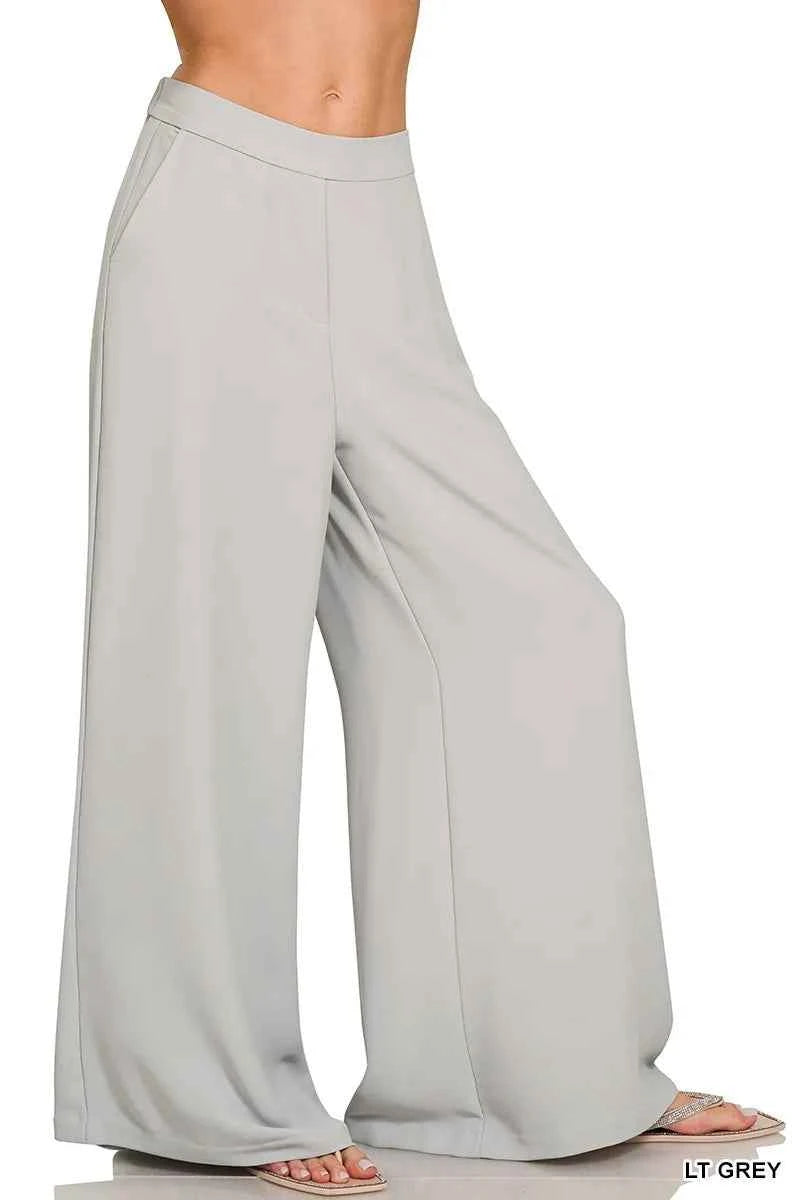 Zenana Relaxed Fit Elastic Waisted Wide Leg Pants dfddba0a6dc74780ab26563ace5311fa-Max-Origin