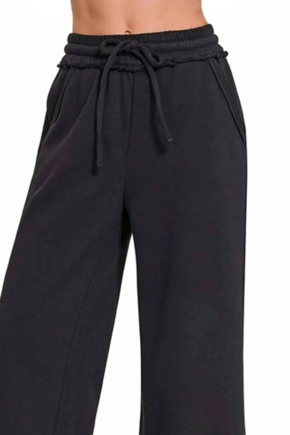Zenana Fleece Exposed Seam Wide Leg Sweatpants dff82ad8-628d-4a12-93c9-bb7deaa1654f-Max-Origin