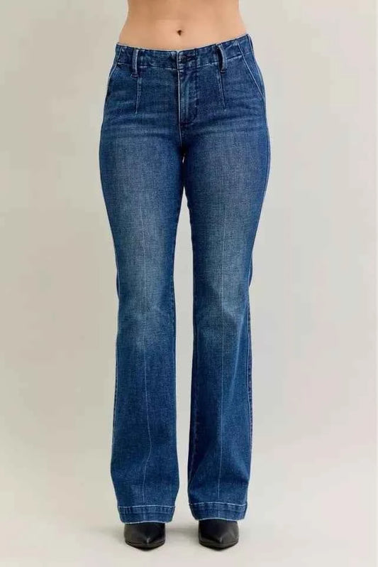 Judy Blue Full Size Mid Rise Bootcut Jeans with Welt Pockets Plus Size e00d4d8e3e2f4ac0835d53627132cea6-Max-Origin