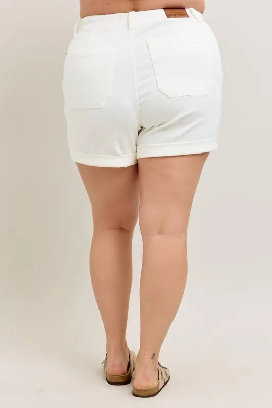 Judy Blue Full Size High Waist Cuff Denim Shorts Plus Size e01ccc22-3f99-4f6b-becc-49c56022b5f4-Max-Origin