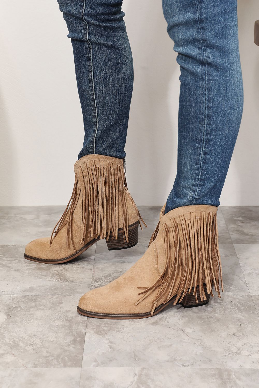 Legend Women's Fringe Cowboy Western Ankle Boots e0324a96dbb440198438ff716a2c9dbb-Max