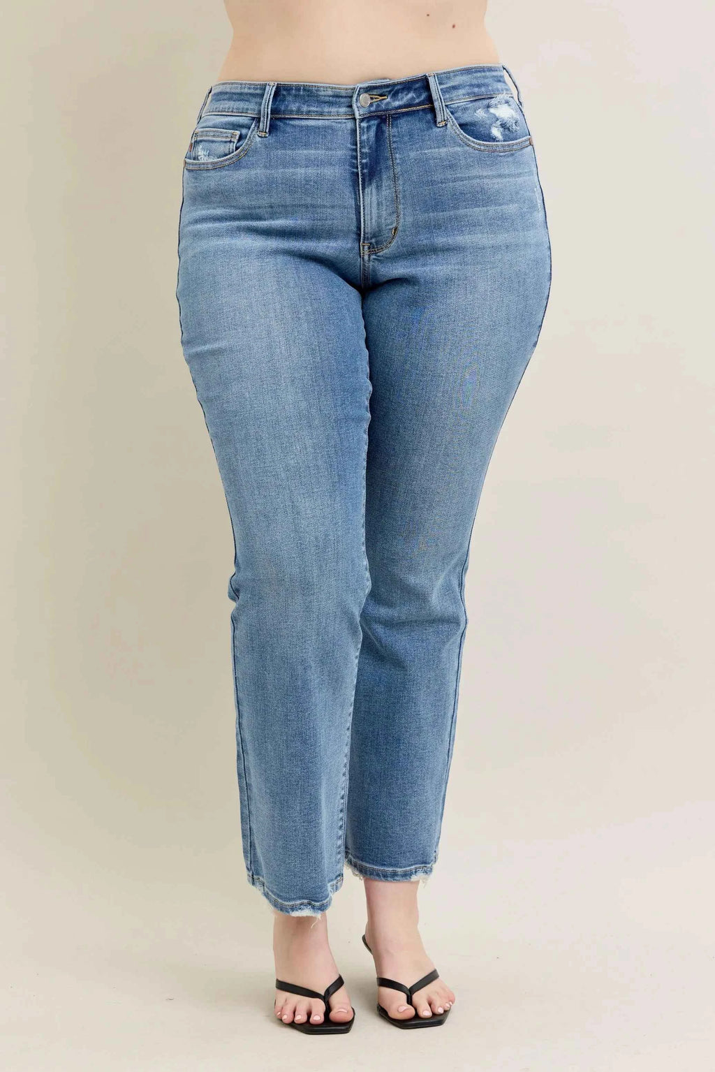 Judy Blue Full Size Mid Rise Wash Destroy Hem Bootcut Jeans Plus Size e0427aef-0b3b-402b-b25e-2c8ec66960c0-Max-Origin
