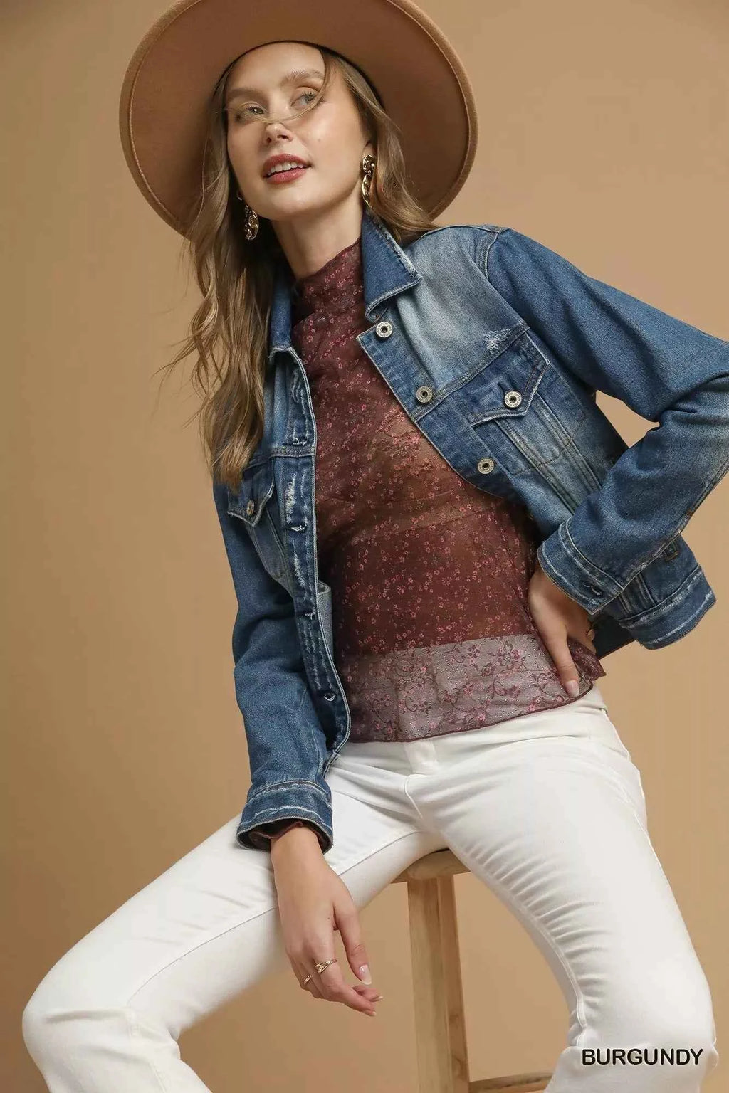 Umgee Nylon Lace Mesh Long Sleeve Top e051589d-88c1-4278-9a6a-91631d1973c8-Max-Origin