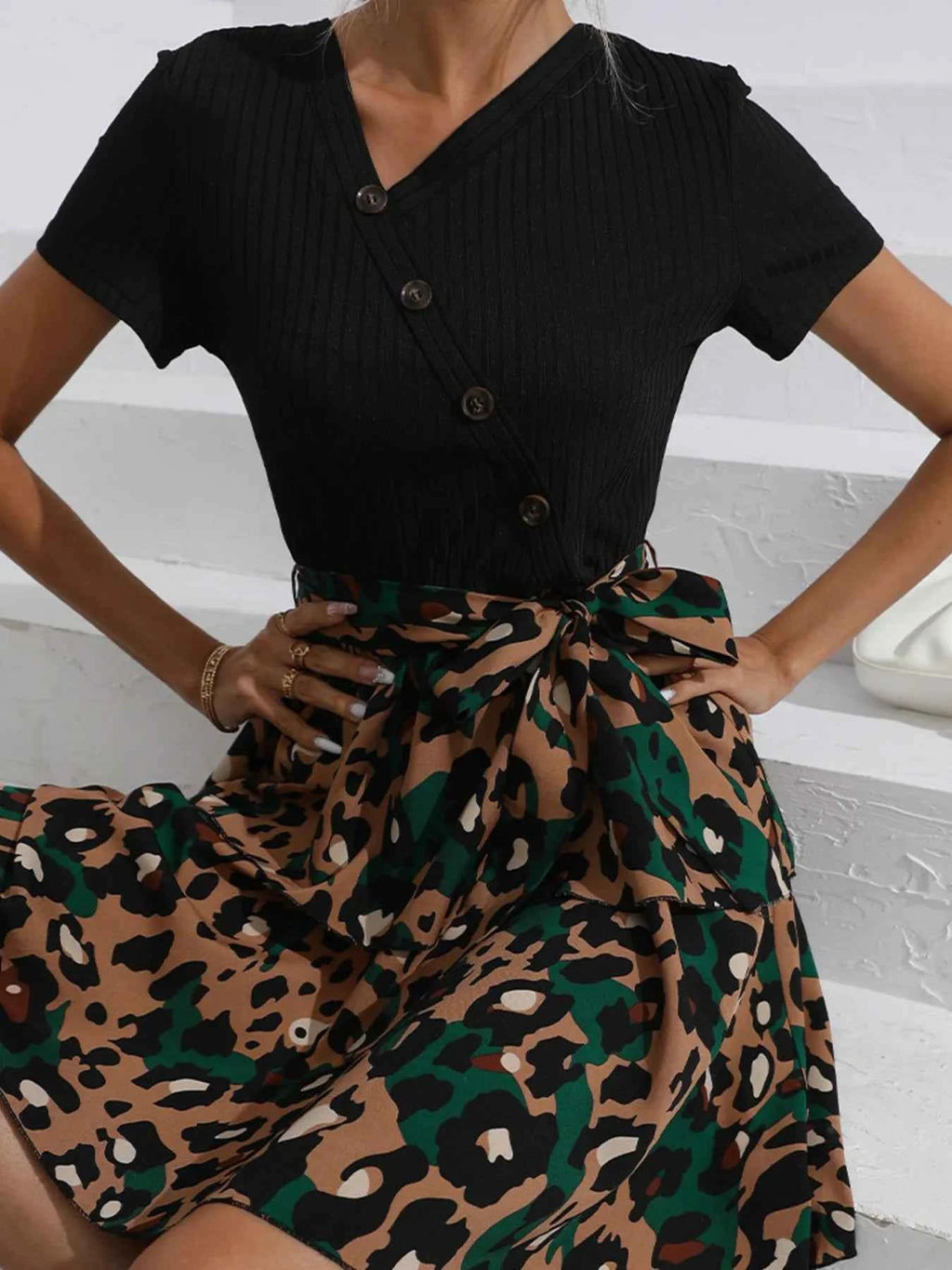 Leopard Short Sleeve Dress e05ab4b518cf4482abf76a9d9d132814-Max-Origin