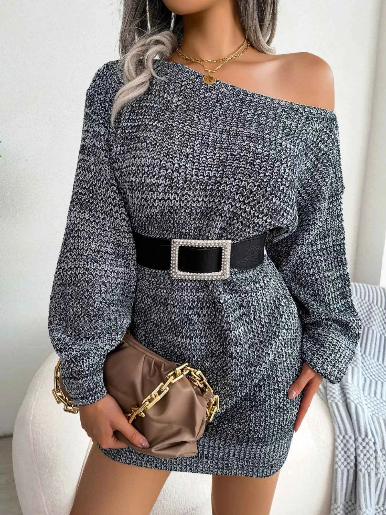Multi-Color One-Shoulder Sweater Dress e065db55-c8df-420d-b06a-f3f4a49f7921-Max-Origin