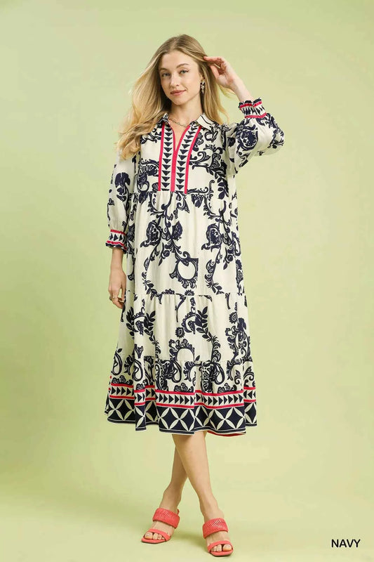 Boho Print Tiered Midi Dress e076c3b3-238a-4e31-ae1b-94eef9e6dce7-Max-Origin