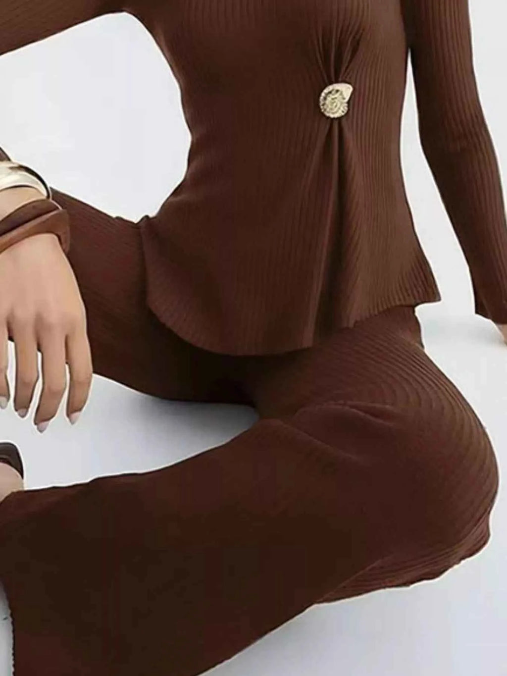 Ribbed Knit Round Neck Top and Pants Sweater Set e0abd7ec-e41c-4471-bcc0-8e24fc421741-Max-Origin