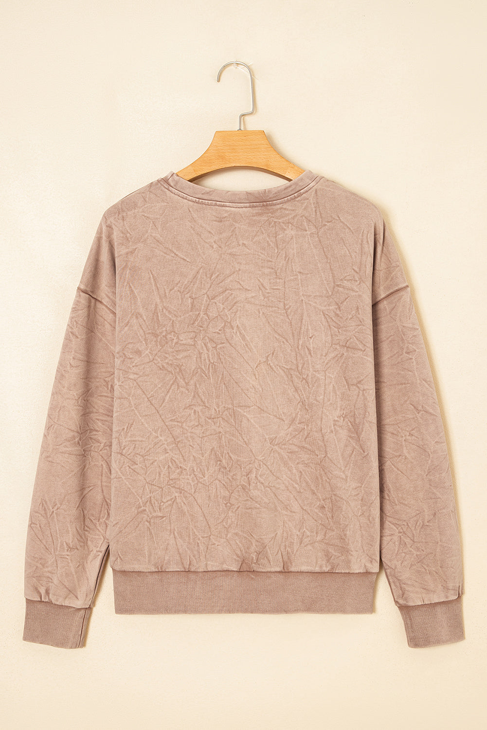 Sea Green saved by grace Letter Embroidery Mineral Wash Loose Sweatshirt e0b766d88a126255